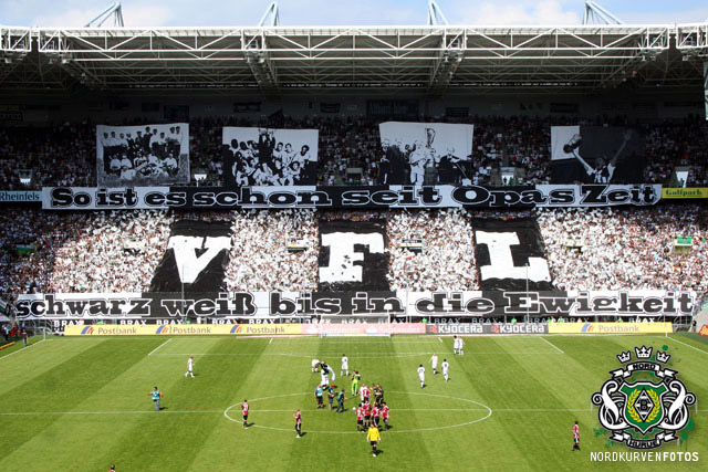 Gladbach Choreo gegen Nürnberg
