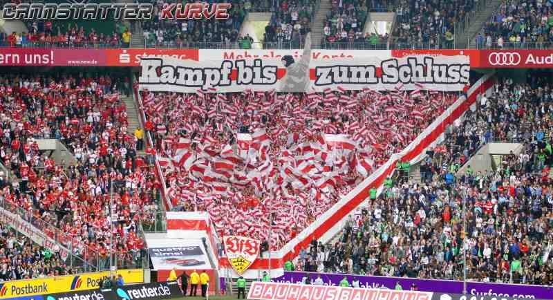 VfB Choreo in Gladbach - VfB Stuttgart | Choreo