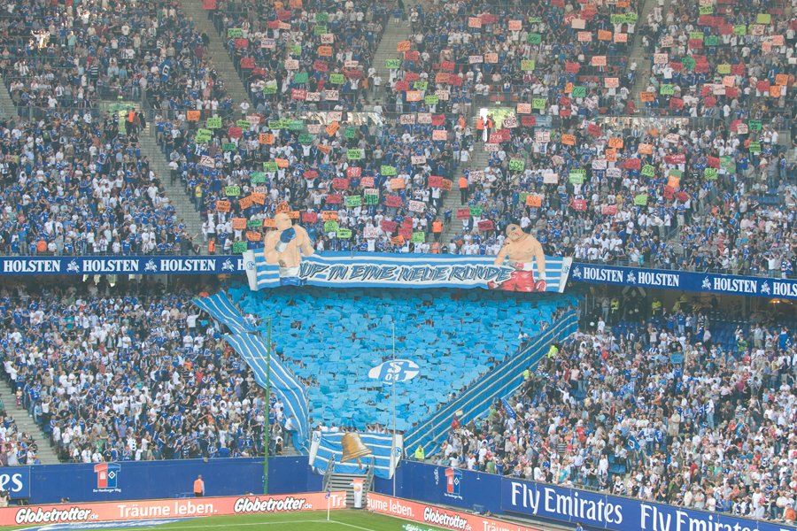 Schalke Choreo in Hamburg - FC Schalke 04 e.V. | Choreo