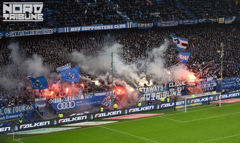 Hamburg zündet zu Hause gegen St. Pauli - Hamburger SV | Pyroshow
