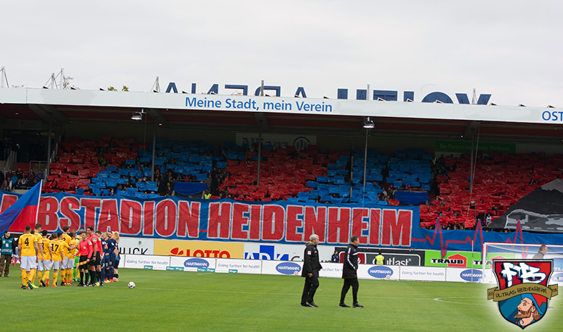 Heidenheim Choreo gegen Dresden - 1. FC Heidenheim 1846 e.V. | Choreo - Bild 1