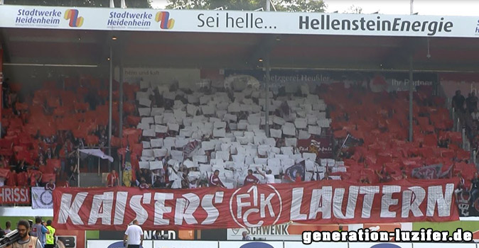 Kaiserslautern Choreo in Heidenheim - 1. FC Kaiserslautern | Choreo