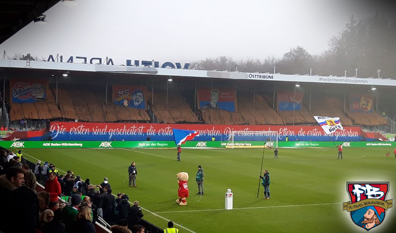 Heidenheim Choreo gegen Paderborn - 1. FC Heidenheim 1846 e.V. | Choreo - Bild 1