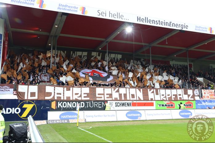 St. Pauli Choreo in Heidenheim - FC St. Pauli e.V. | Choreo