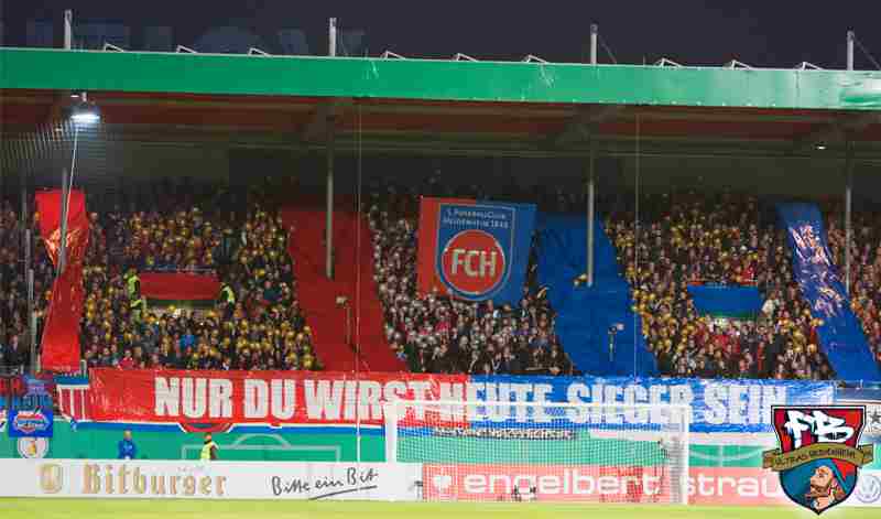 Heidenheim Choreo gegen Wolfsburg - 1. FC Heidenheim 1846 e.V. | Choreo