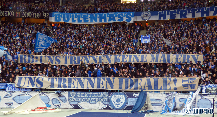 Hertha Spruchband gegen RB - Hertha BSC | Spruchband