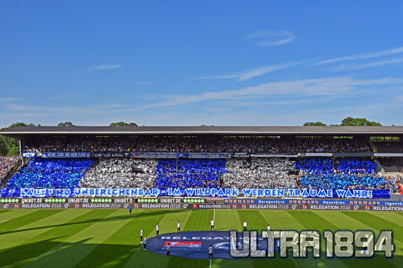 Karlsruhe Choreo gegen Aue - Karlsruher SC | Choreo