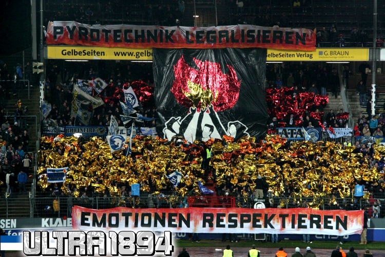 Karlsruhe Choreo gegen Bielefeld - Karlsruher SC | Choreo