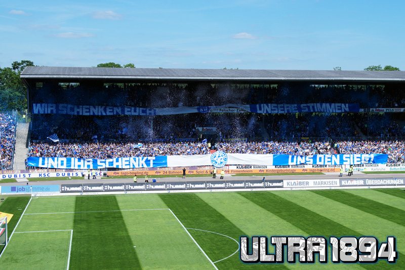 Karlsruhe Choreo gegen Düsseldorf - Karlsruher SC | Choreo