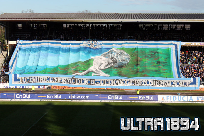Karlsruhe Choreo gegen den FSV Frankfurt - Karlsruher SC | Choreo