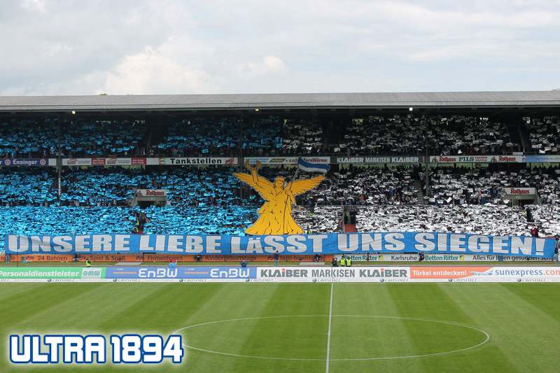 Karlsruhe Choreo gegen Rostock - Karlsruher SC | Choreo