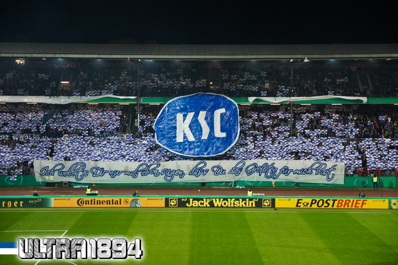 Karlsruhe Choreo gegen Schalke - Karlsruher SC | Choreo