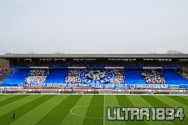 Karlsruhe Choreo gegen 1860 München - Karlsruher SC | Choreo