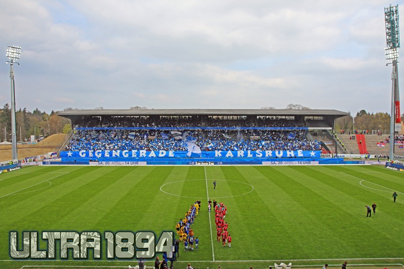Karlsruhe Choreo gegen Unterhaching - Karlsruher SC | Choreo