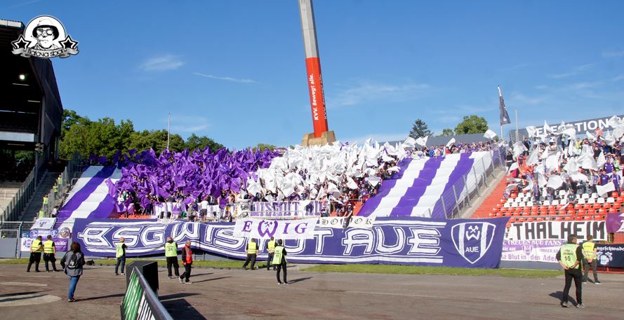 Erzgebirge Aue Choreo in Karlsruhe - FC Erzgebirge Aue e.V. | Choreo
