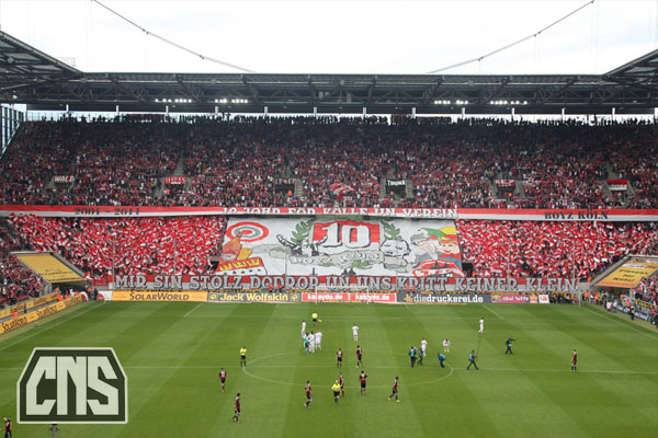 Köln Choreo gegen Nürnberg
