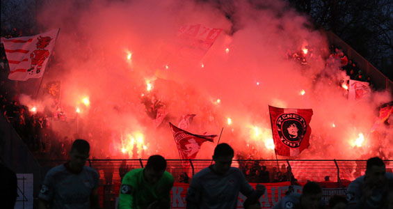 Lautern-Pyro im Verbandspokal
