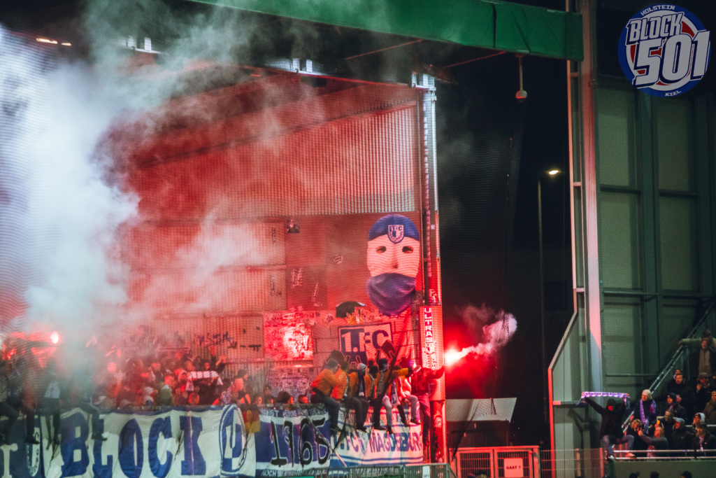 Magdeburg zündet in Kiel - 1. FC Magdeburg | Pyroshow