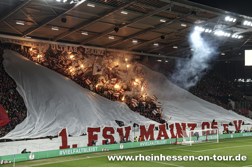 Mainz Pyro gegen Bayern - 1. FSV Mainz 05 e.V. | Pyroshow