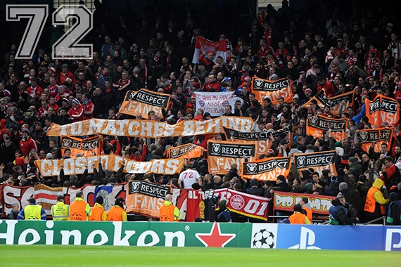 Bayern Choreo bei Manchester City