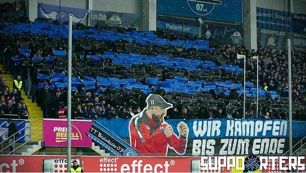 Paderborn Choreo gegen Augsburg