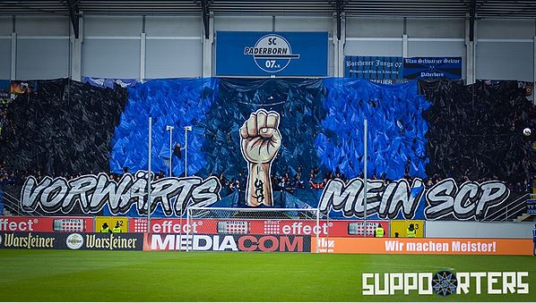 Paderborn Choreo gegen Hamburg!