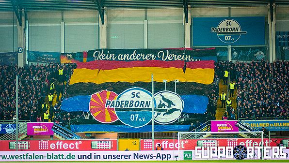 Paderborn Choreo gegen Leverkusen