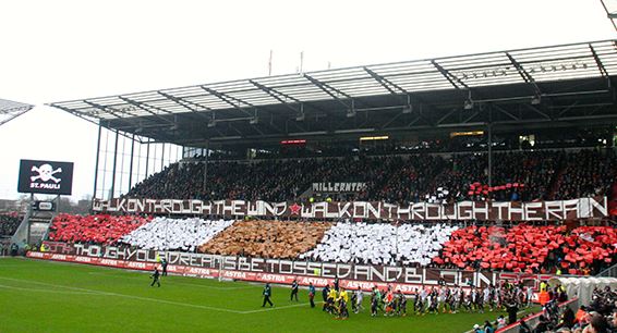 St. Pauli Choreo gegen Aalen