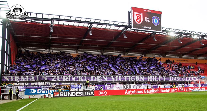 Erzgebirge Aue Choreo in Regensburg - FC Erzgebirge Aue e.V. | Choreo