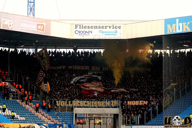 Dynamo Choreo in Rostock - SG Dynamo Dresden e.V. | Choreo