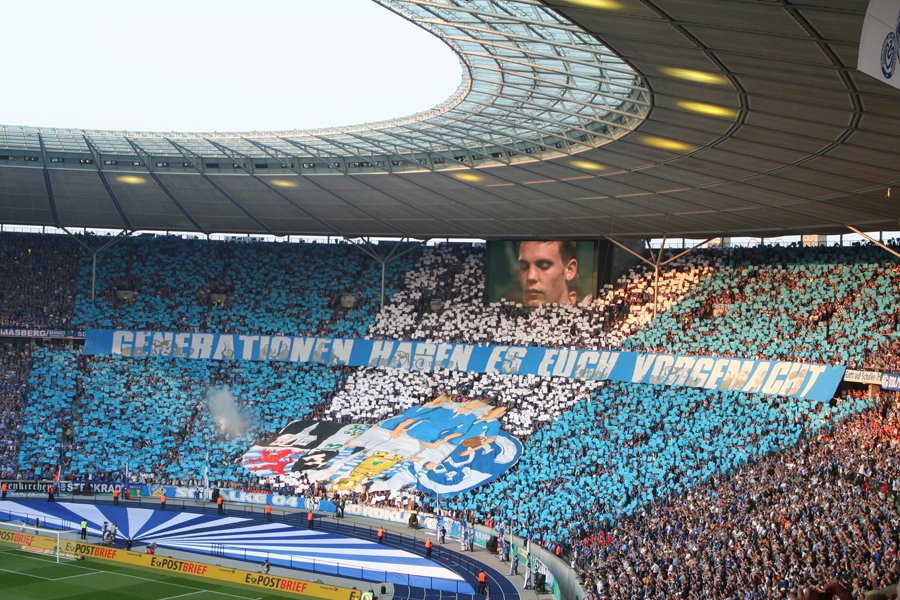Schalke Choreo gegen Duisburg - FC Schalke 04 e.V. | Choreo