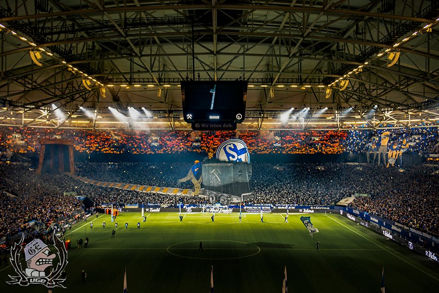 Schalke Choreo gegen Leverkusen - FC Schalke 04 e.V. | Choreo