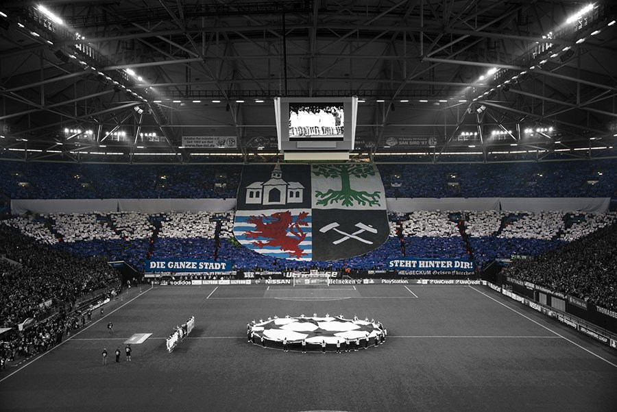 Schalke Choreo gegen Sporting Lissabon - FC Schalke 04 e.V. | Choreo