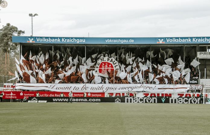 St. Pauli Choreo in Sandhausen - FC St. Pauli e.V. | Choreo