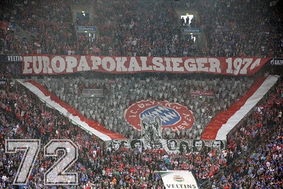 Bayern Choreo auf Schalke