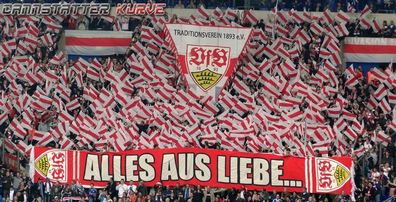 VfB Choreo auf Schalke - VfB Stuttgart | Choreo