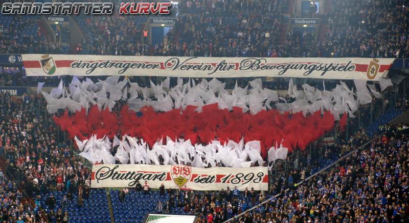 VfB Choreo auf Schalke - VfB Stuttgart | Choreo