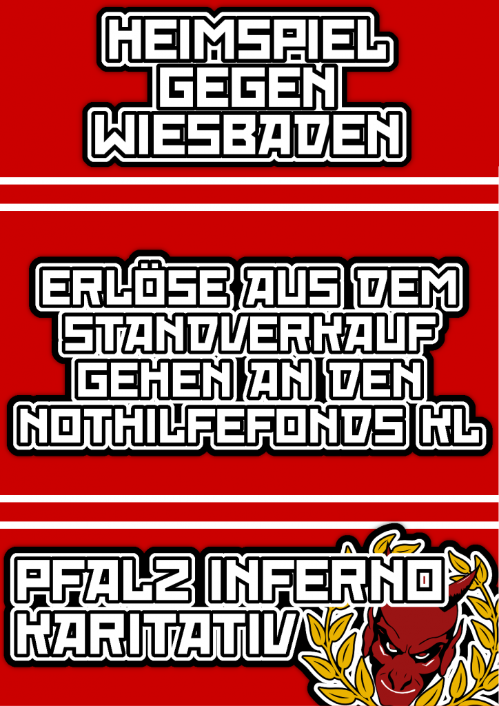 Pfalz Inferno spendet! - 1. FC Kaiserslautern | Ankündigung