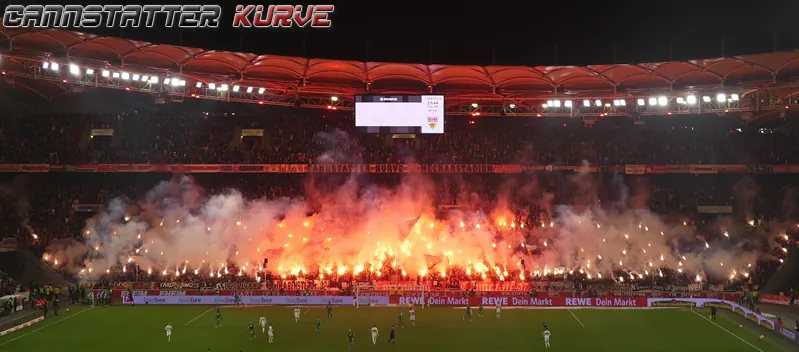 Stuttgart zündet gegen Augsburg - VfB Stuttgart | Pyroshow