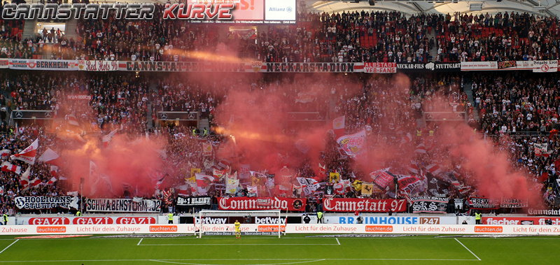 Stuttgart zündet zu Hause gegen Union Berlin - VfB Stuttgart | Pyroshow