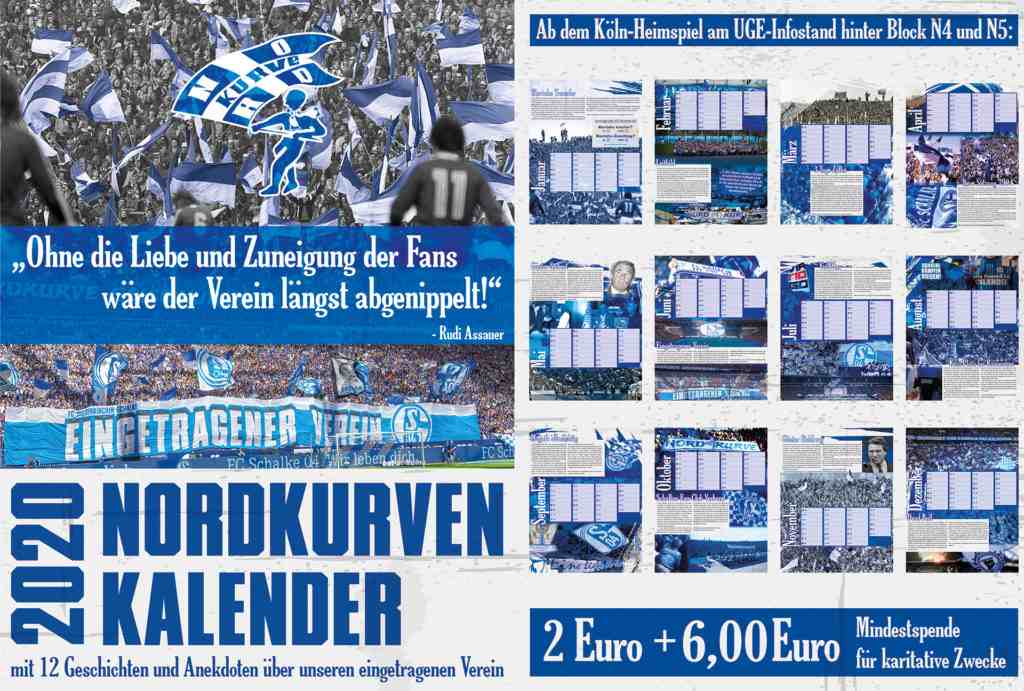 Nordkurvenkalender für den guten Zweck - FC Schalke 04 e.V. | Ankündigung