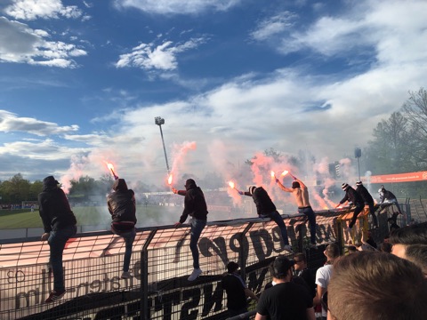 Ulm-Pyro beim Derby in Reutlingen | Pyroshow
