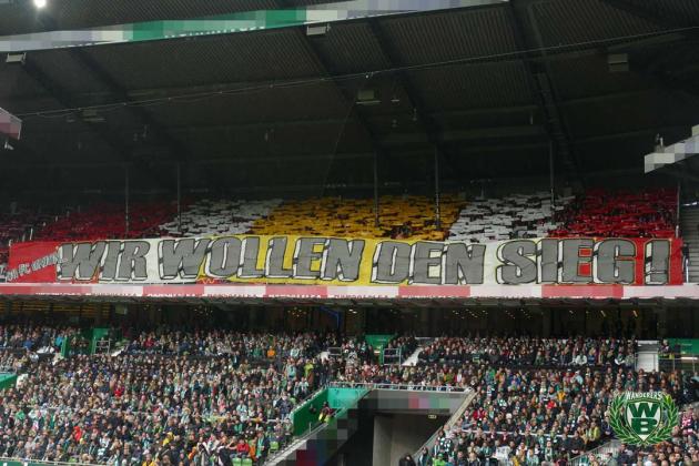 Union Berlin Choreo in Bremen
