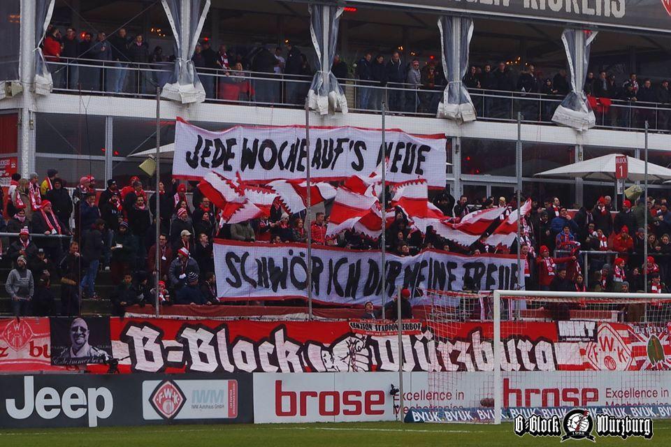 Würzburg Intro gegen Unterhaching - FC Kickers Würzburg | Choreo