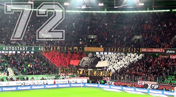 Bayern Choreo in Wolfsburg