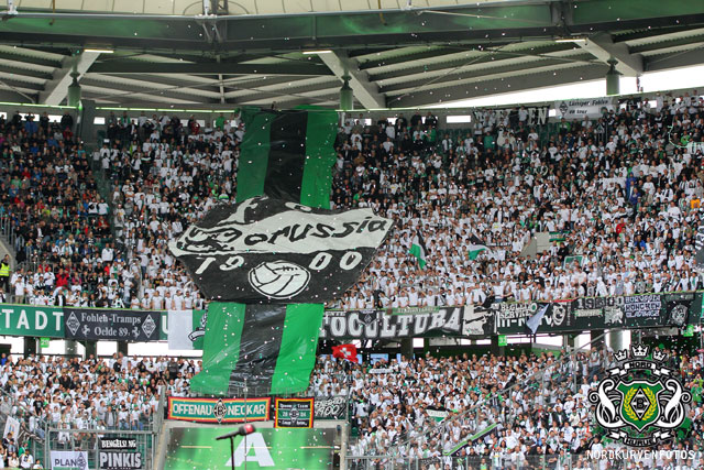 Gladbach Choreo in Wolfsburg