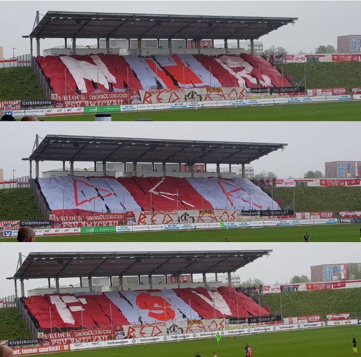Zwickau Choreo gegen 1860 München - FSV Zwickau | Choreo