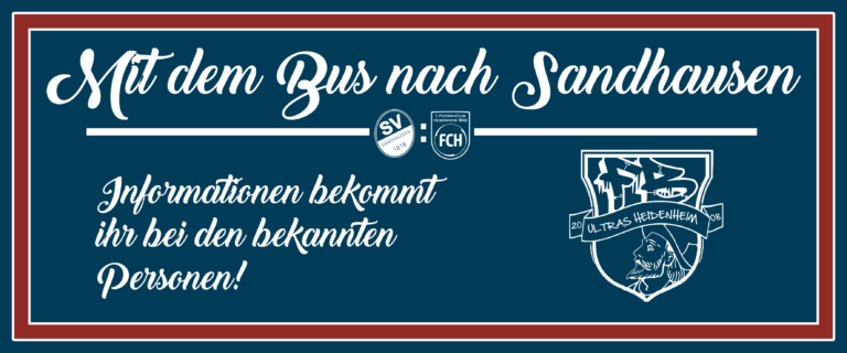 Mit dem Bus nach Sandhausen - 1. FC Heidenheim 1846 e.V. | Ankündigung