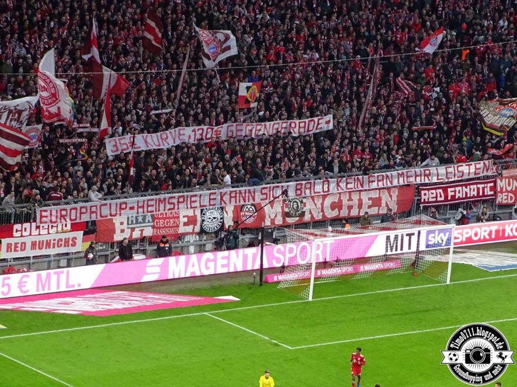 Bayern Fanszene mit Kritik an hohen Preisen und Spruchband gegen Homophobie! - Bayern München | Spruchband - Bild 1