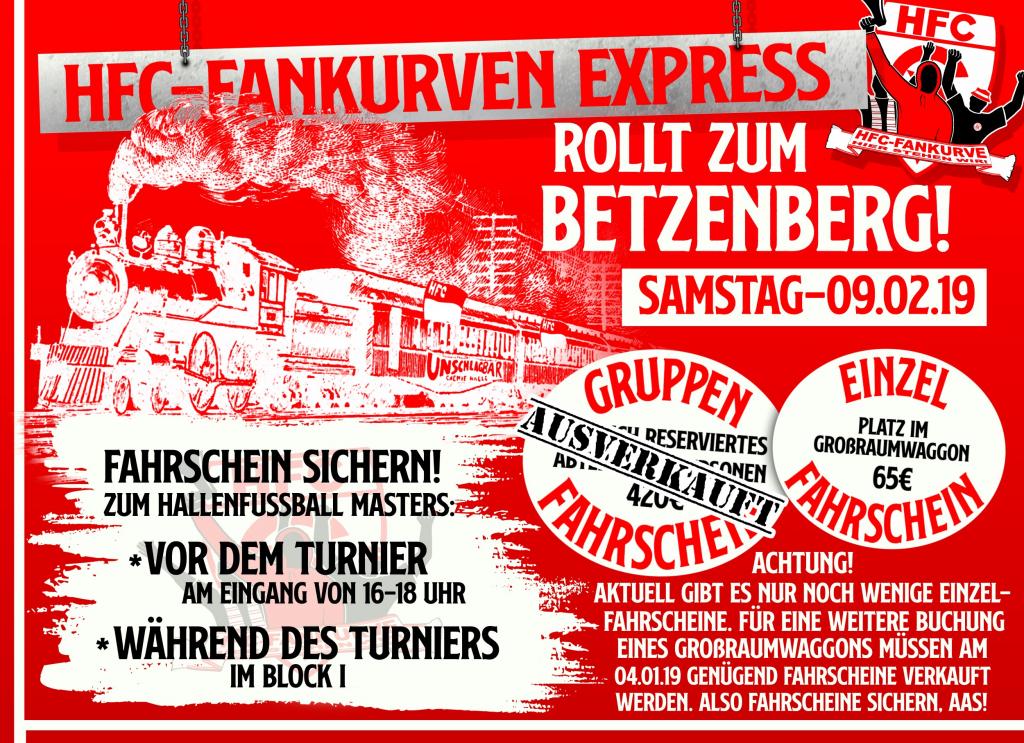 HFC Fankurven Express - Hallescher FC | Ankündigung